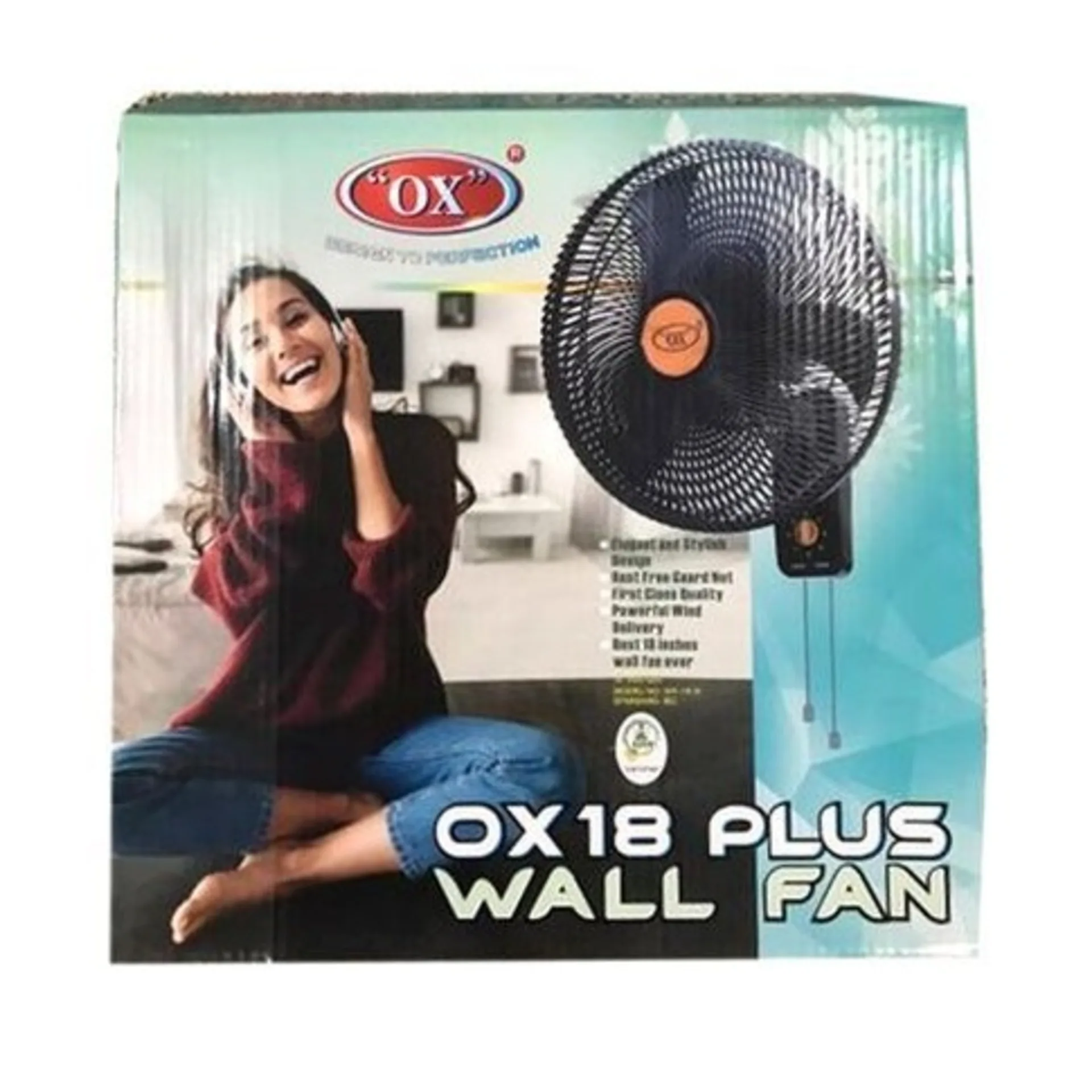 Ox 18 Plus Wall Fan - 18'' - 92W - Image 2